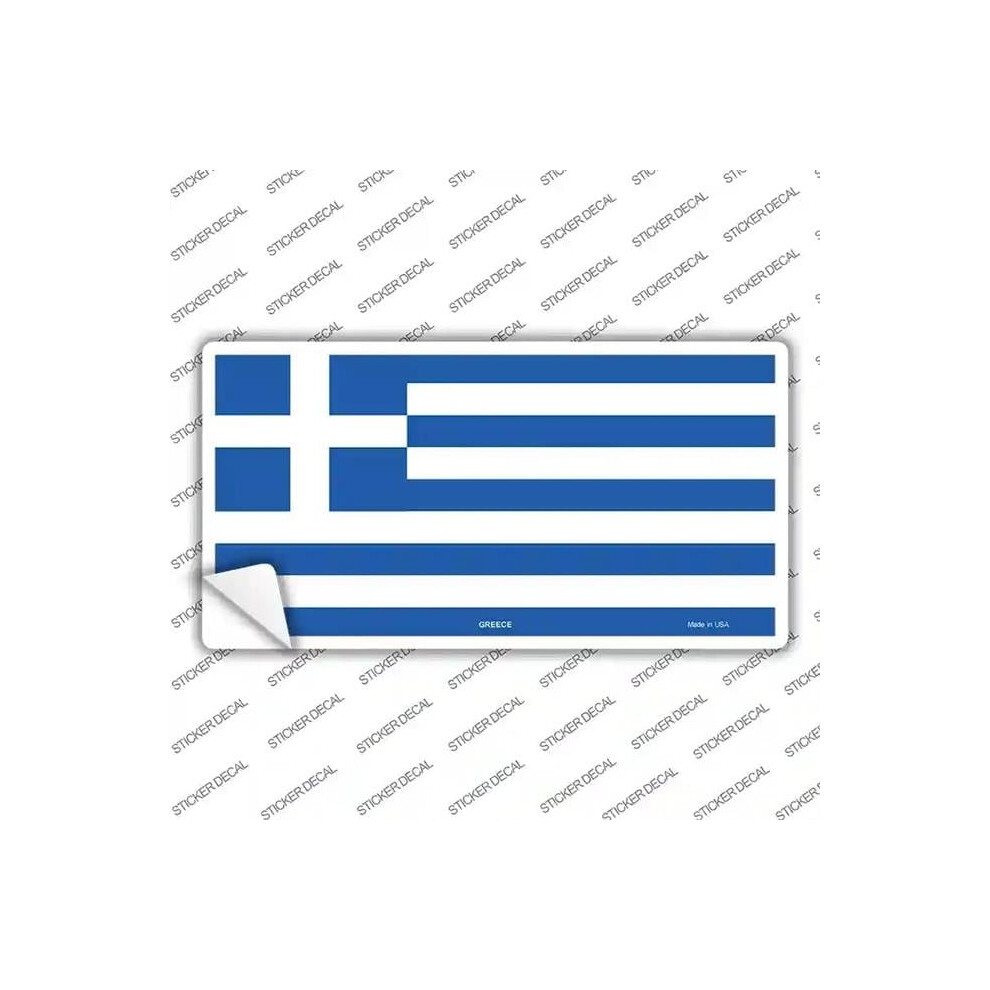 Smart Blonde Lp-1429S-L Greece Flag Novelty Sticker Decal - Large 731997872485