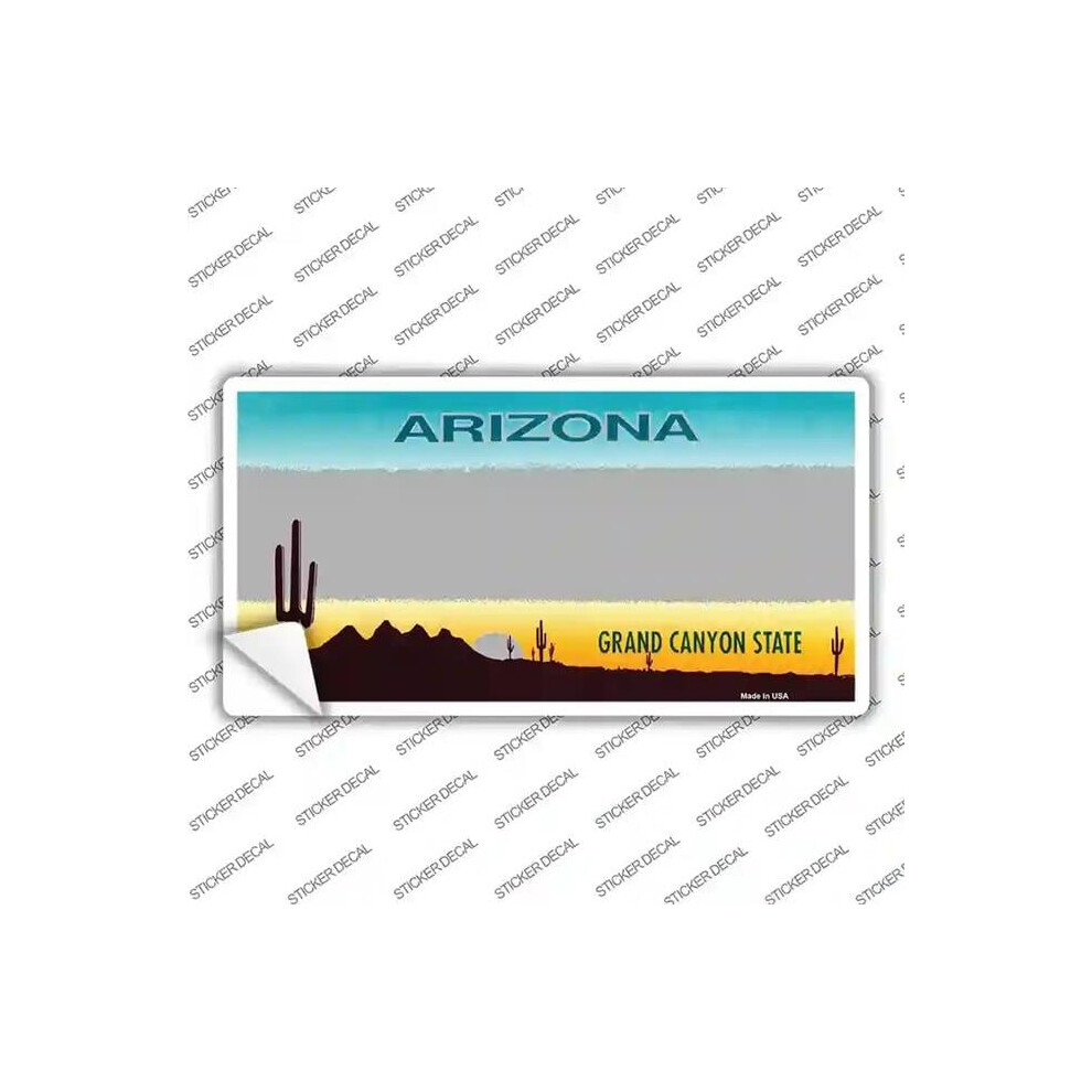 Smart Blonde Lp-1455S-Xl Arizona State Blank Novelty Sticker Decal - Extra Large Gray 731997872522