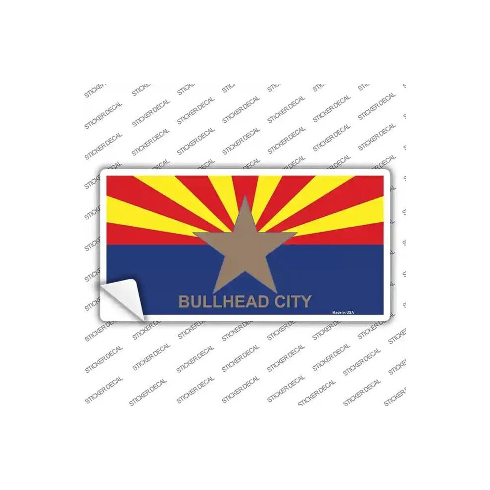Smart Blonde Lp-1490S-S Bullhead City Arizona State Flag Novelty Sticker Decal - Small 731997872706