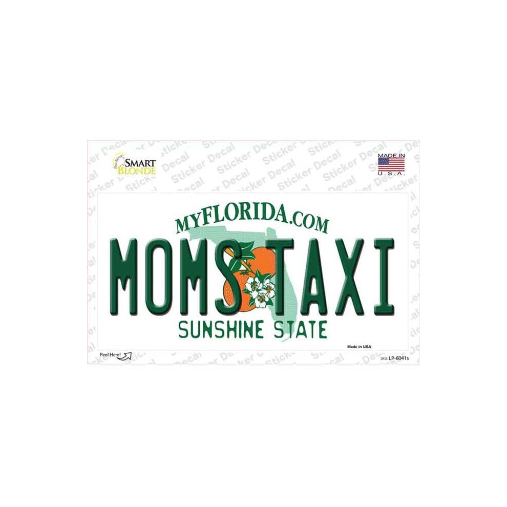 Smart Blonde Lp-6041S-M Moms Taxi Florida Novelty Sticker Decal - Medium 731997876780