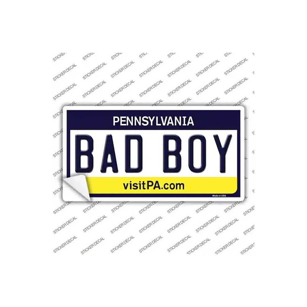 Smart Blonde Lp-6065S-L Bad Boy Pennsylvania State Novelty Sticker Decal - Large 731997876933