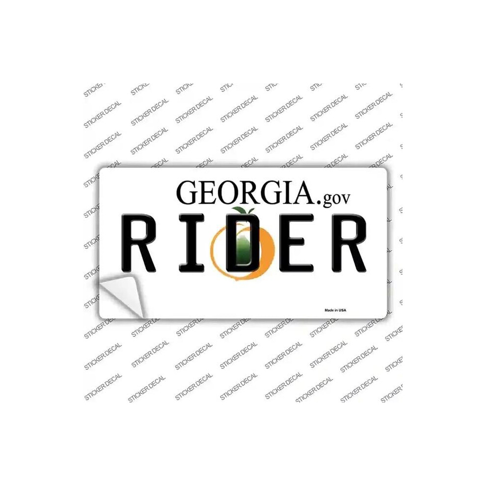 Smart Blonde Lp-6173S-S Rider Georgia Novelty Sticker Decal - Small 731997877367