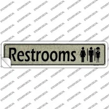 Smart Blonde K-369s-XL Restrooms Novelty Narrow Sticker Decal - Extra Large