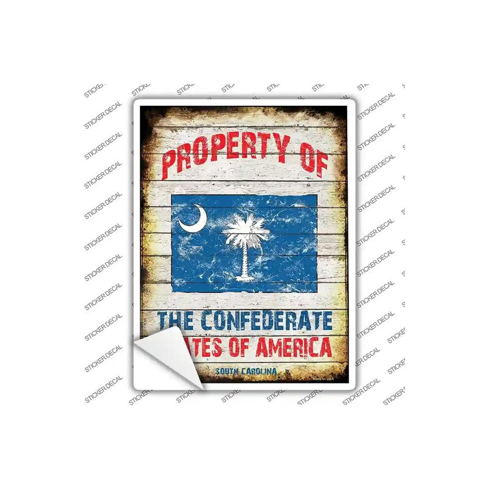 Smart Blonde P-1154S-Xl Property Of South Carolina Novelty Rectangle Sticker Decal - Extra Large 731997989909