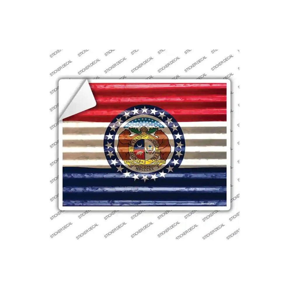Smart Blonde P-2339S-L Missouri Flag Novelty Rectangle Sticker Decal - Large 731997993265