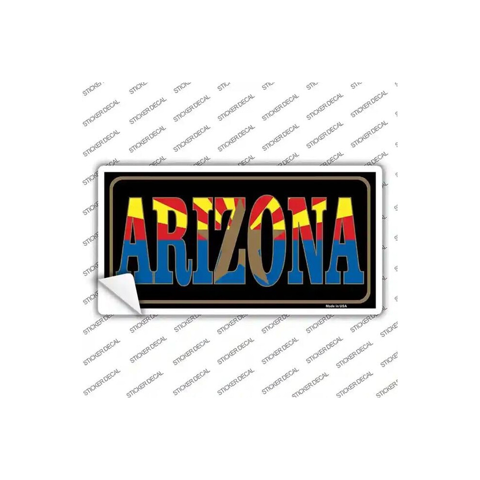 Smart Blonde Lp-4207S-Xl Arizona Inlayed State Flag Novelty Sticker Decal - Extra Large 731997881654