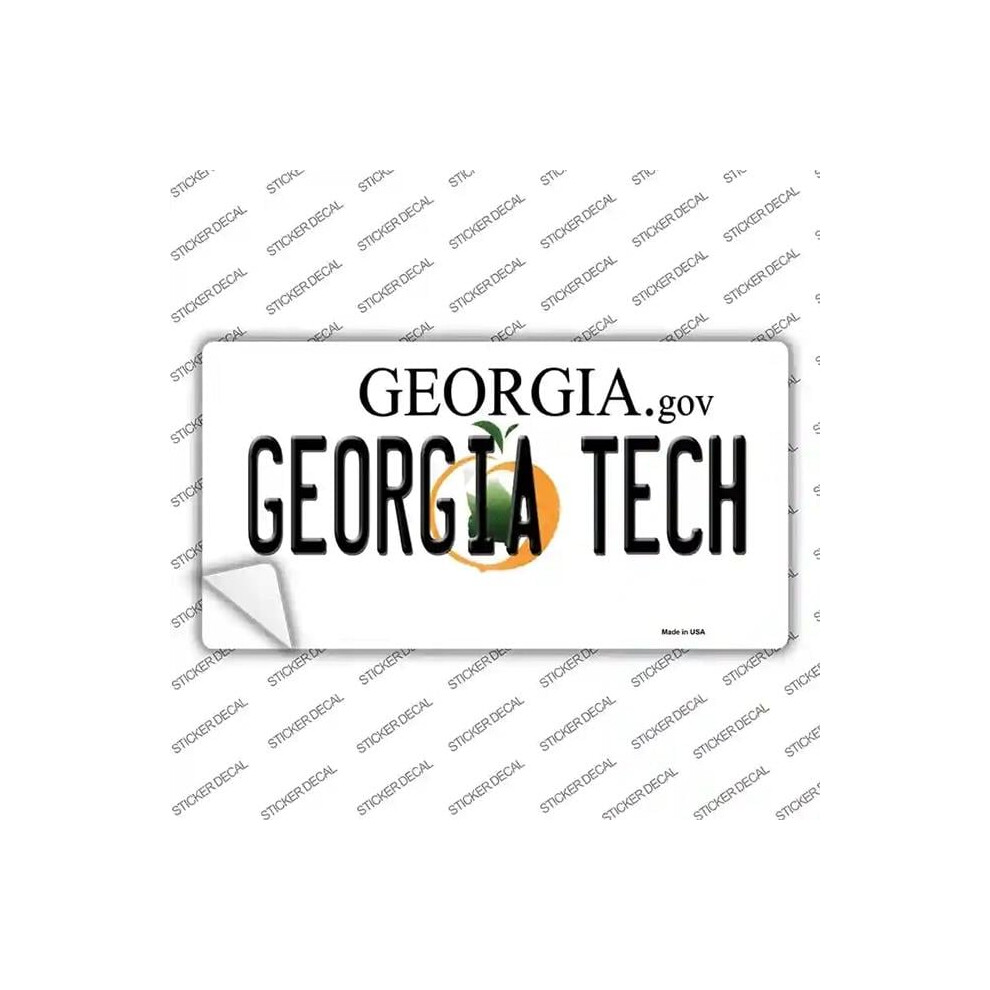 Smart Blonde Lp-6138S-L Georgia Tech Novelty Sticker Decal - Large 731997884709