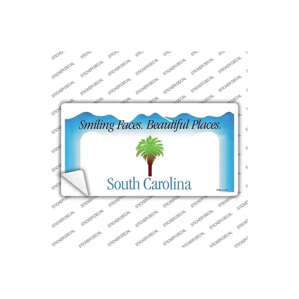 Smart Blonde Lp-2255S-L South Carolina State Blank Novelty Sticker Decal - Large 731997890151