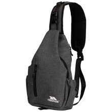 Trespass Versa Sling Bag Crossbody - Durable Polyester with PU, 3 Zip Pockets, Quick-Release Strap, Interchangeable Directions, Hidden Pocket | Unisex