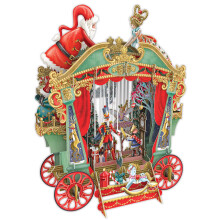 3D-Pop-Up-Weihnachtskarte von Paper D'Art  WEIHNACHTSPUPPETEN