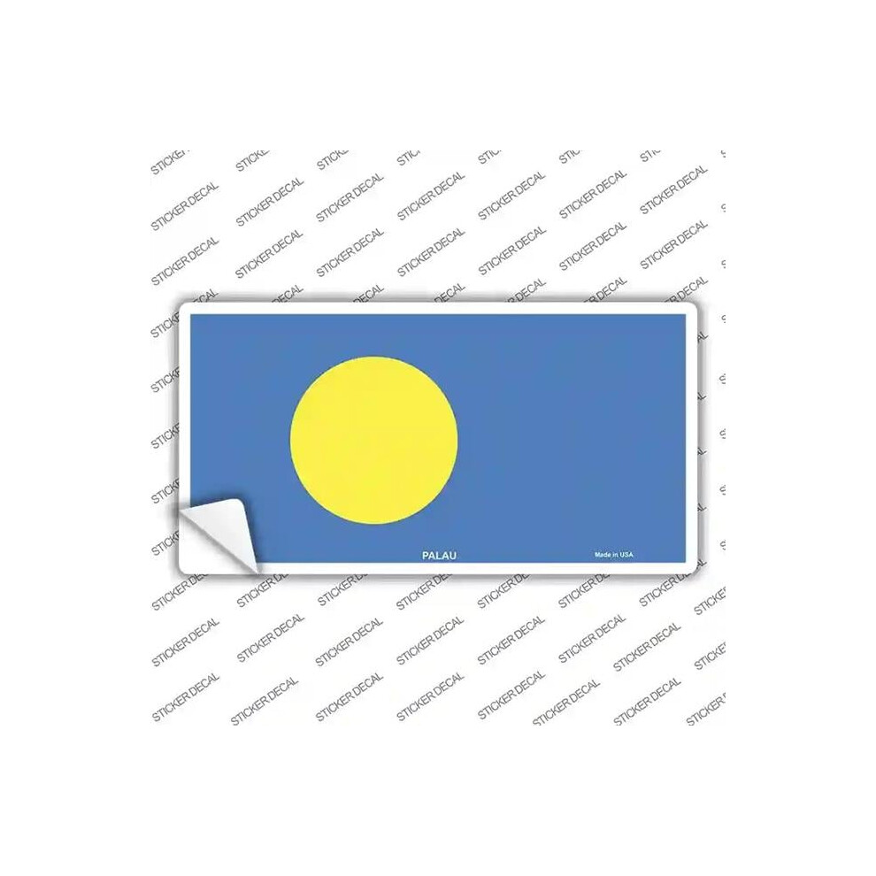 Smart Blonde Lp-4070S-L Palau Flag Novelty Sticker Decal - Large 731997892230