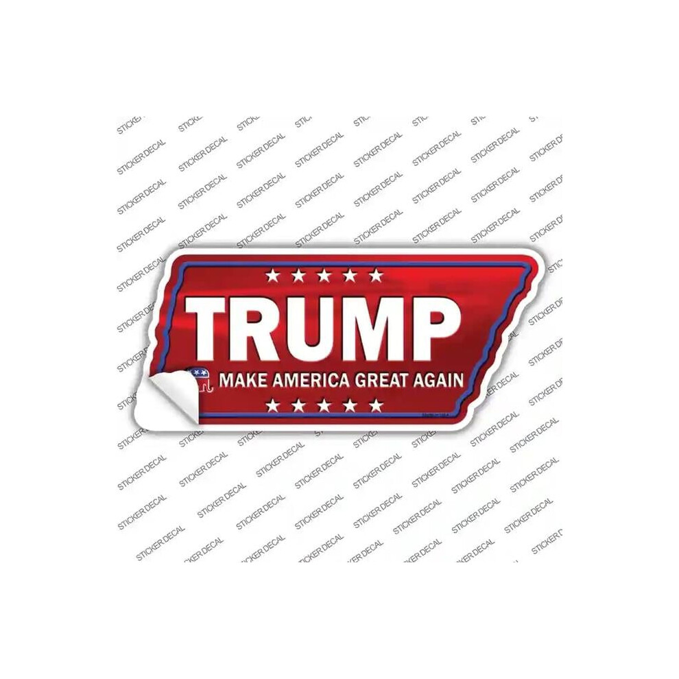 Smart Blonde Tn-085S-Xl Trump Novelty Tennessee Shape Sticker Decal - Extra Large 731997996990