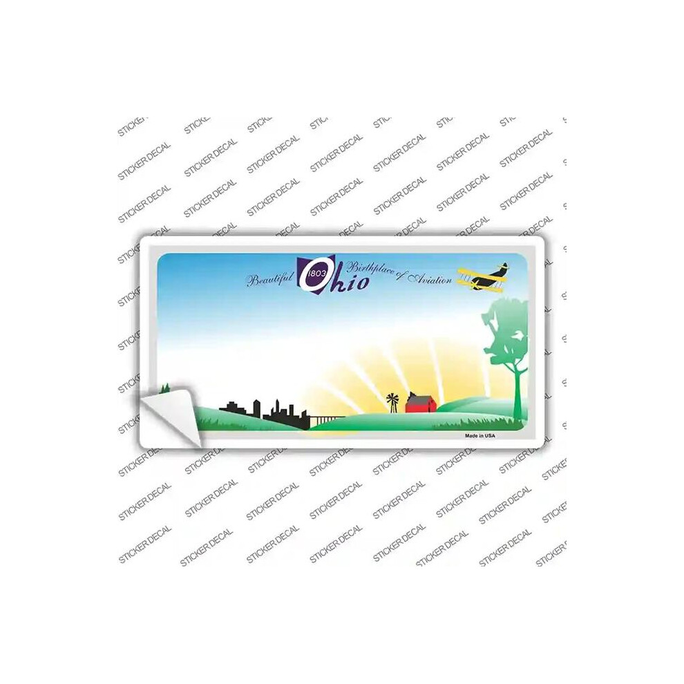 Smart Blonde Lp-4220S-L Ohio State Blank Background Novelty Sticker Decal - Large 731997892865