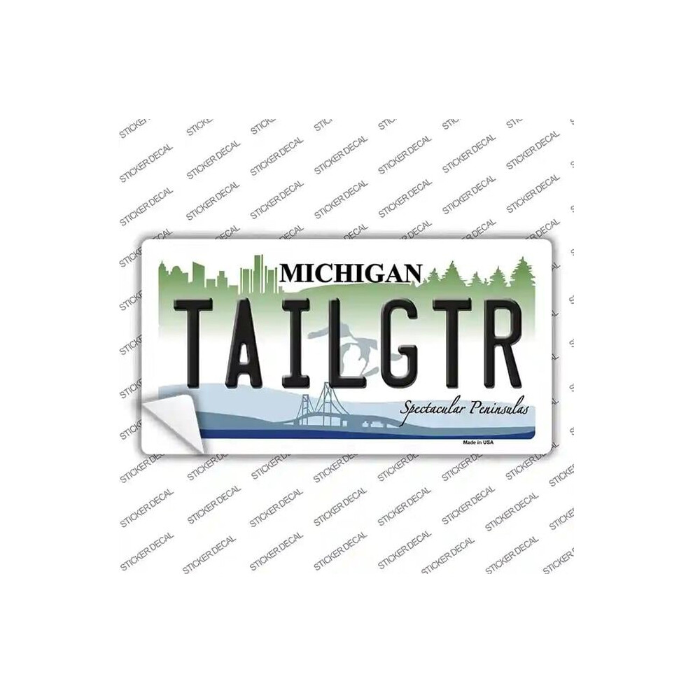 Smart Blonde Lp-3681S-S Tailgater Michigan Novelty Sticker Decal - Small 731997893688