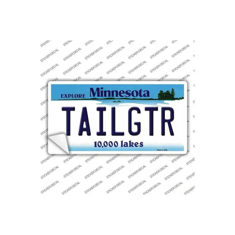 Smart Blonde Lp-3682S-S Tailgater Minnesota Novelty Sticker Decal - Small 731997893701