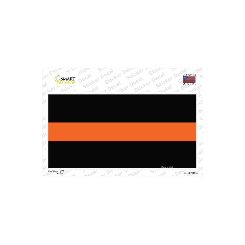 Smart Blonde Lp-9413S-M Thin Line Novelty Sticker Decal - Medium Orange 731997999441