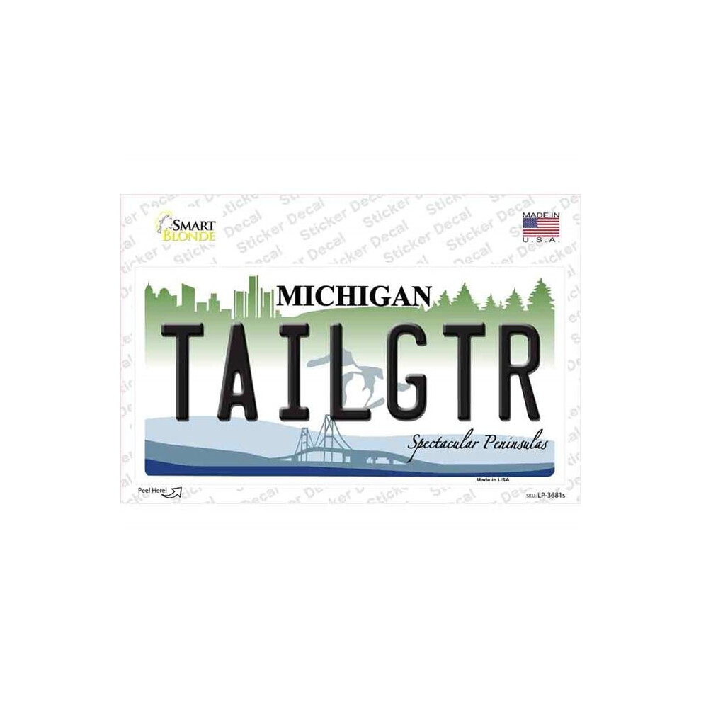 Smart Blonde Lp-3681S-M Tailgater Michigan Novelty Sticker Decal - Medium 731997893671