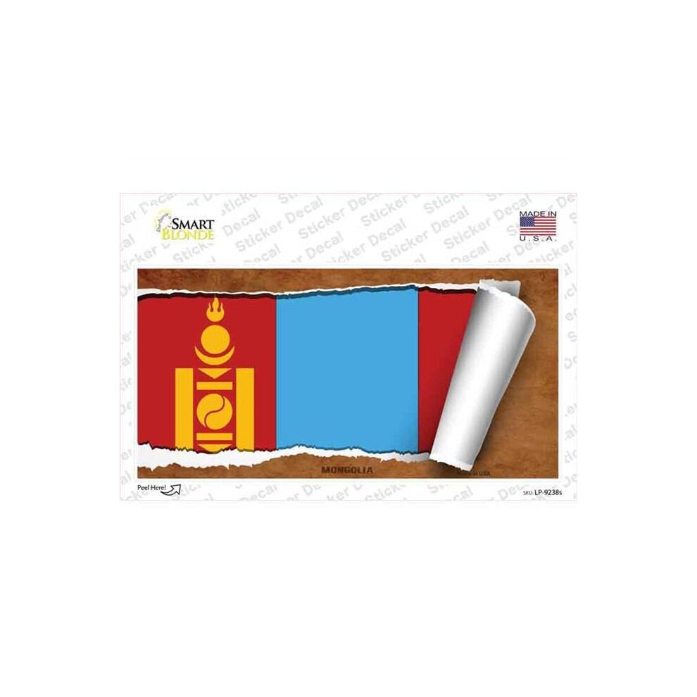 Smart Blonde Lp-9238S-M Monaco Flag Scroll 2 Novelty Sticker Decal - Medium 792636000478