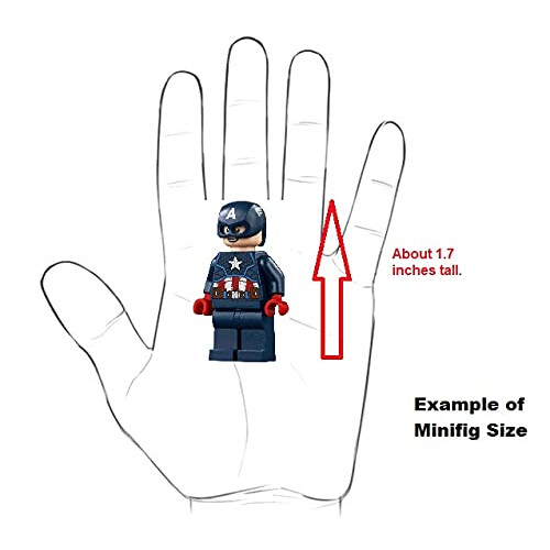 LEGO LEGO Superήρωες: Μινιφιγούρα Captain America από το End Game 1