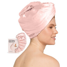 Kitsch, Satin-ummwickeltes Mikrofasern-Haartuch, Blush, 1 Stück