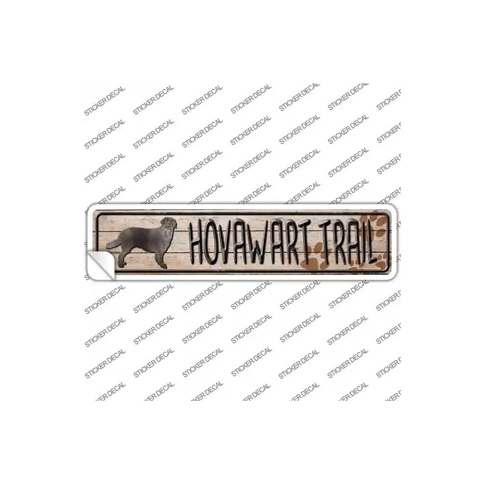 Smart Blonde K-115S-L Hovawart Trail Novelty Narrow Sticker Decal - Large 727897967055