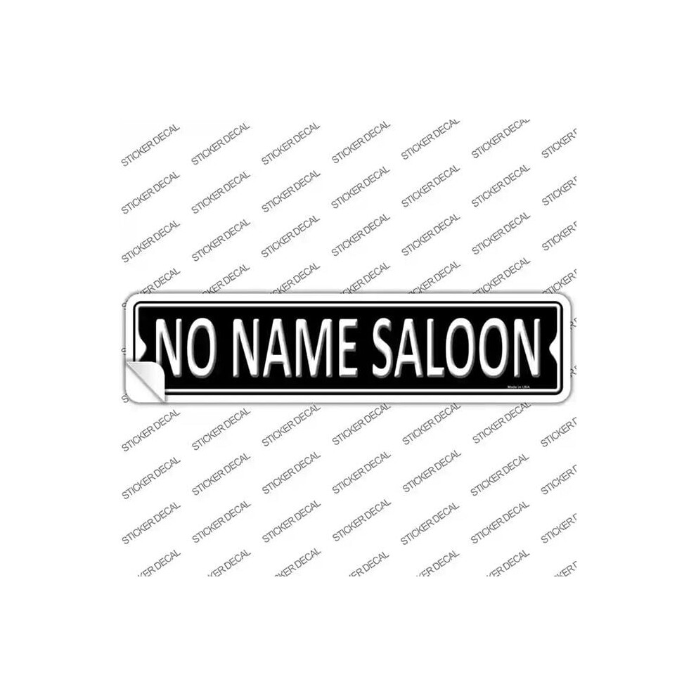 Smart Blonde K-1343S-L No Name Saloon Novelty Narrow Sticker Decal - Large 727897967611