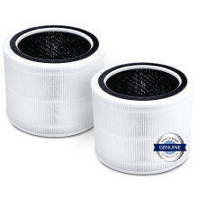 Filtre de rechange pour purificateur d'air LEVOIT Core 200S, True HEPA 3 en 1, charbon actif haute efficacit   , Core200S-RF, lot de 2, blanc