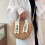 New one-shoulder handbag straw woven tote bag 1