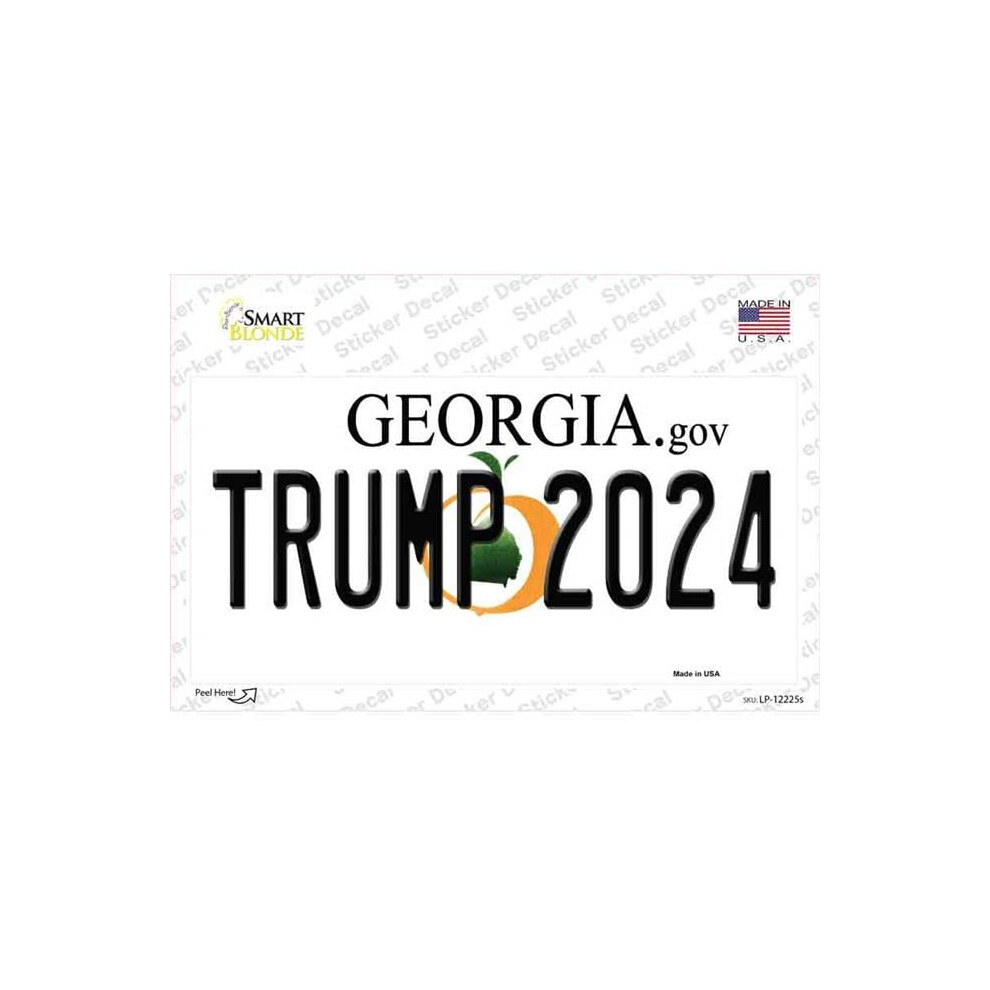 Smart Blonde Lp-12225S-M Trump 2024 Georgia Novelty Sticker Decal - Medium 731997898096