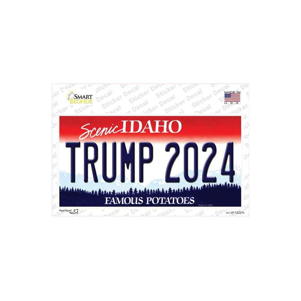 Smart Blonde Lp-12227S-M Trump 2024 Idaho Novelty Sticker Decal - Medium 731997898119