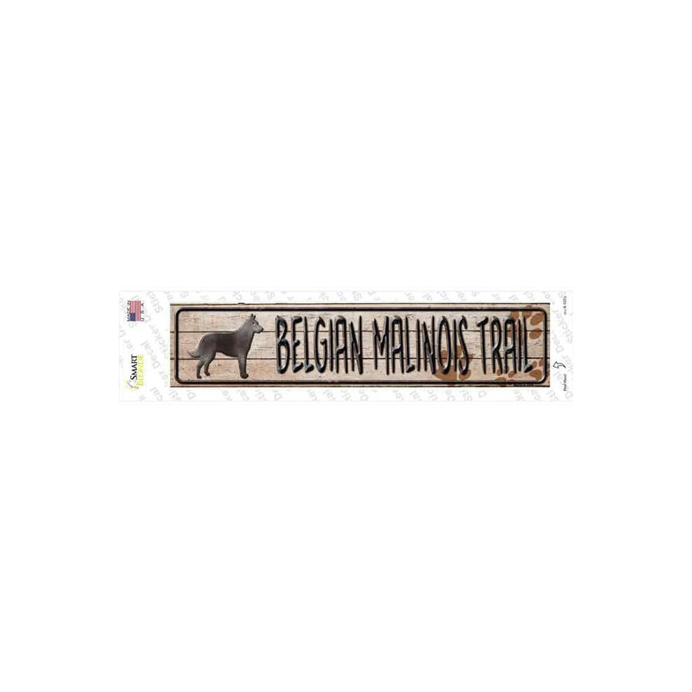 Smart Blonde K-101S-M Belgian Malinois Trail Novelty Narrow Sticker Decal - Medium 727897967680