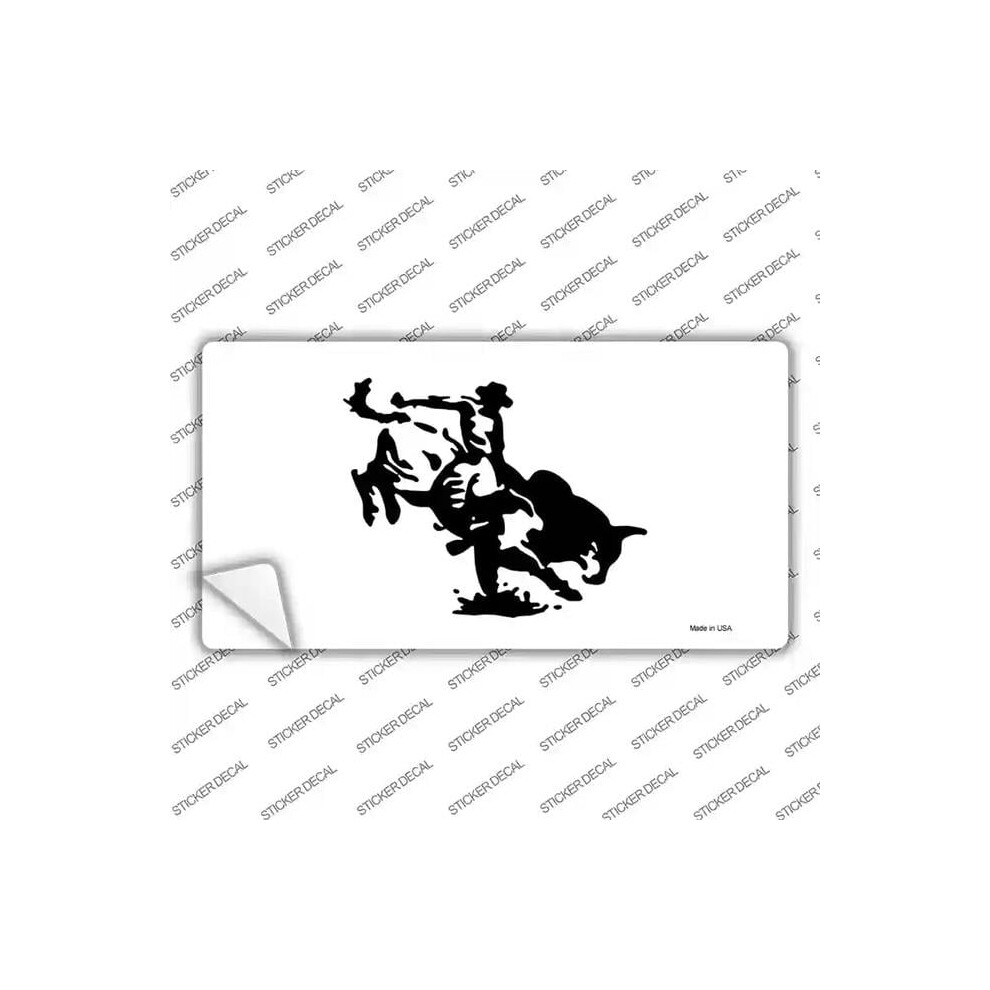 Smart Blonde Lp-1231S-L Bull Rider Novelty Sticker Decal - Large 731997899581