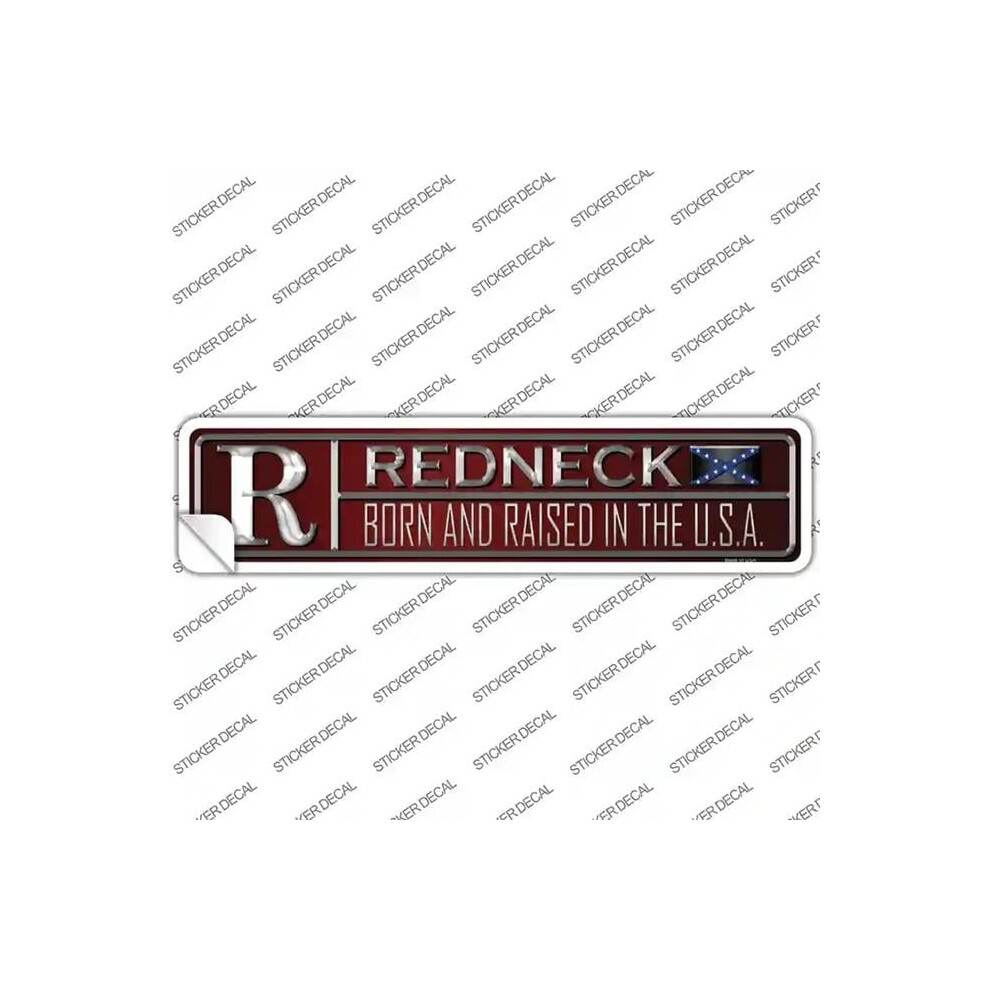 Smart Blonde K-485S-L Redneck Born Novelty Narrow Sticker Decal - Large 731997899796