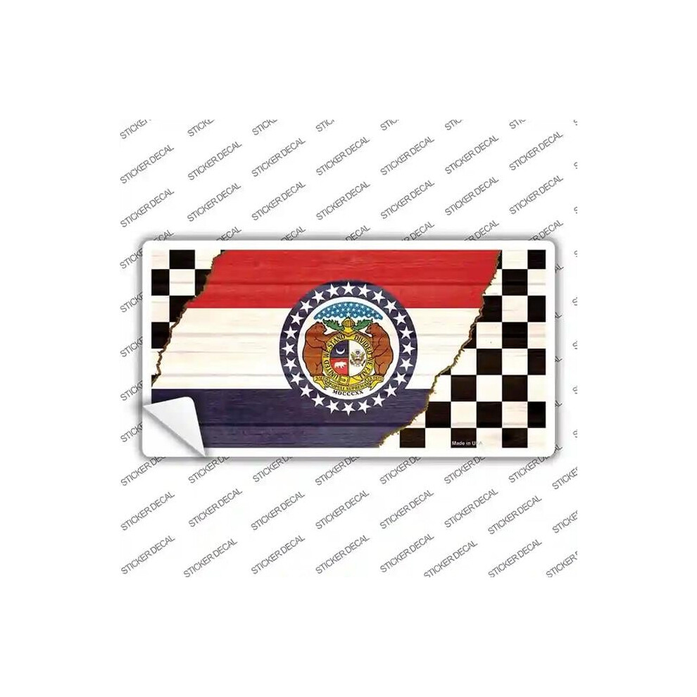 Smart Blonde Lp-13710S-Xl Missouri Racing Flag Novelty Sticker Decal - Extra Large 731997899956