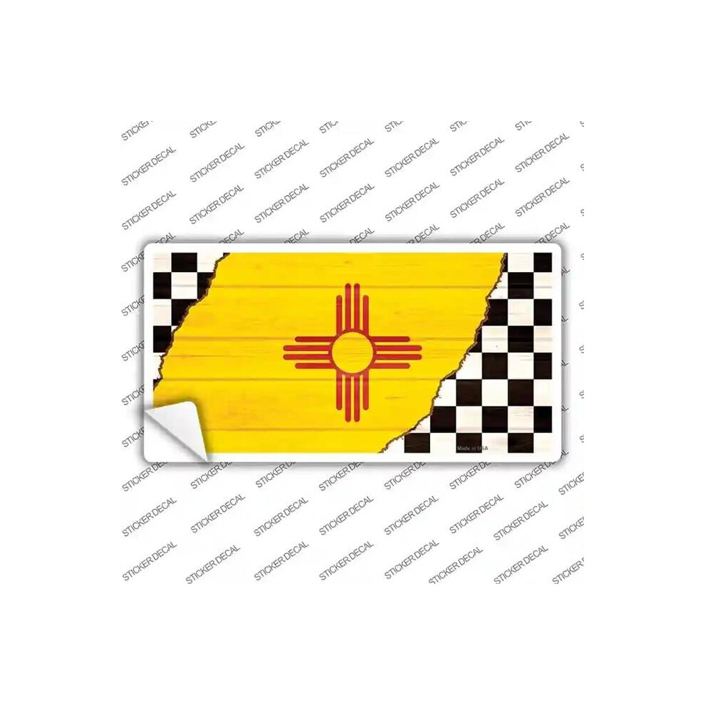 Smart Blonde Lp-13716S-S Mexico Racing Flag Novelty Sticker Decal - Small 731997900027