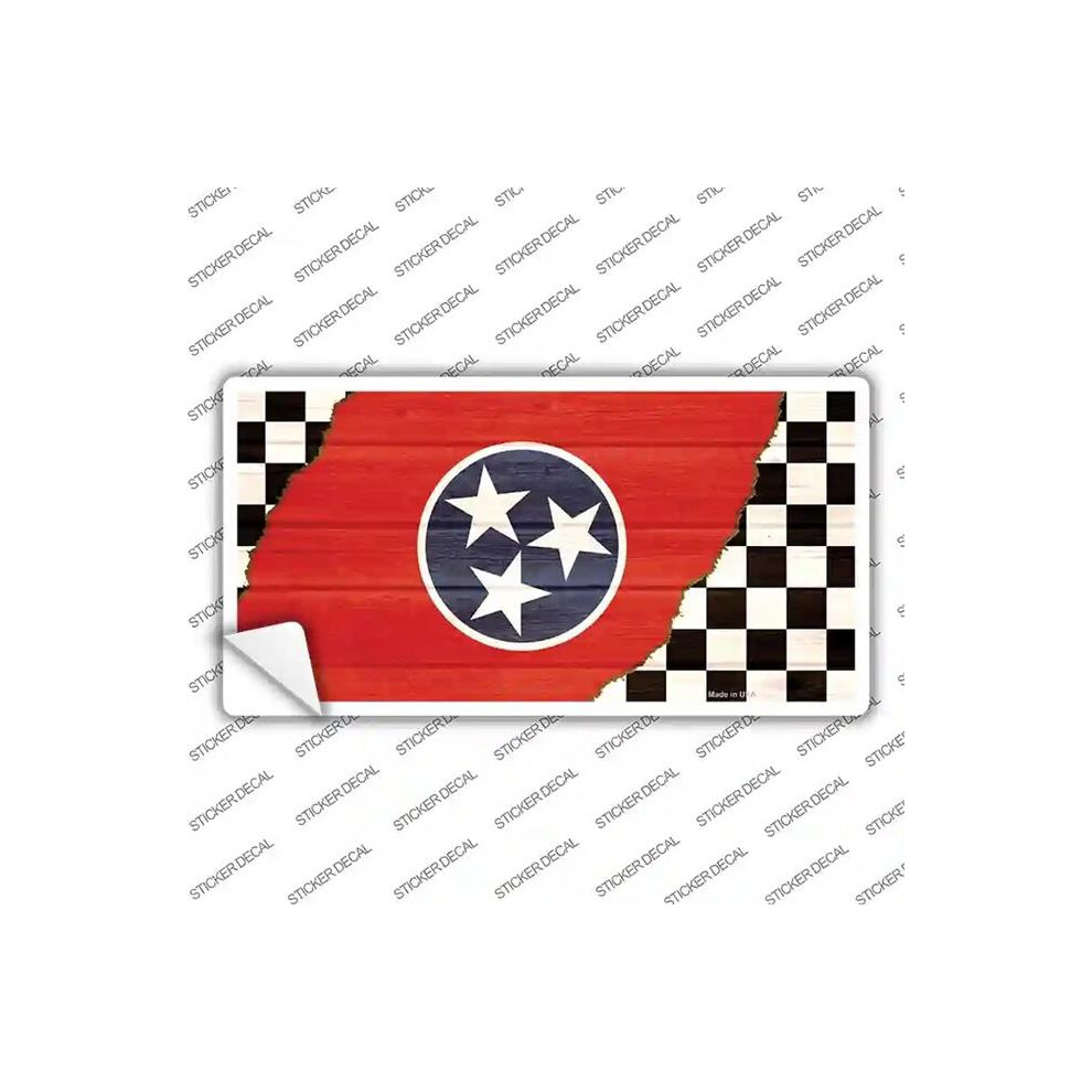 Smart Blonde Lp-13727S-Xl Tennessee Racing Flag Novelty Sticker Decal - Extra Large 731997900096