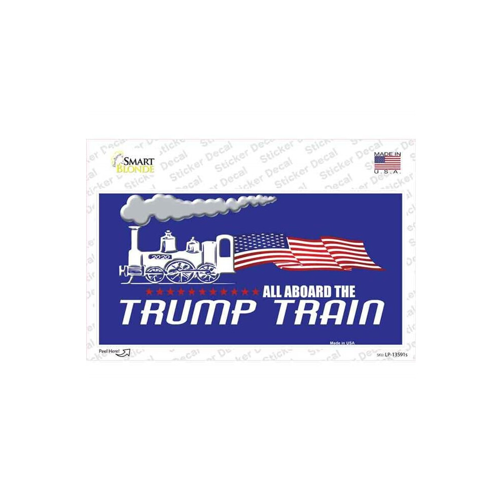 Smart Blonde Lp-13591S-M Trump Train Novelty Sticker Decal - Medium 731997901765