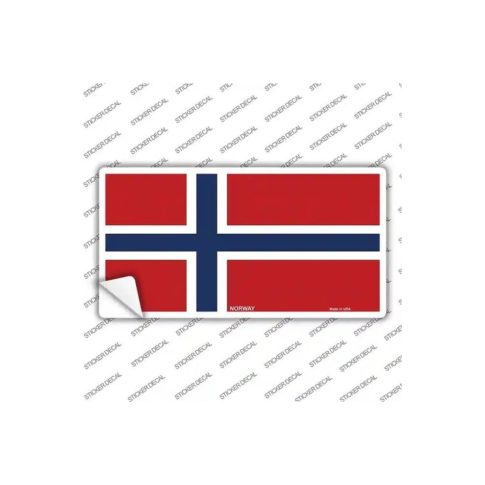 Smart Blonde Lp-501S-Xl Norway Flag Novelty Sticker Decal - Extra Large 731997903516