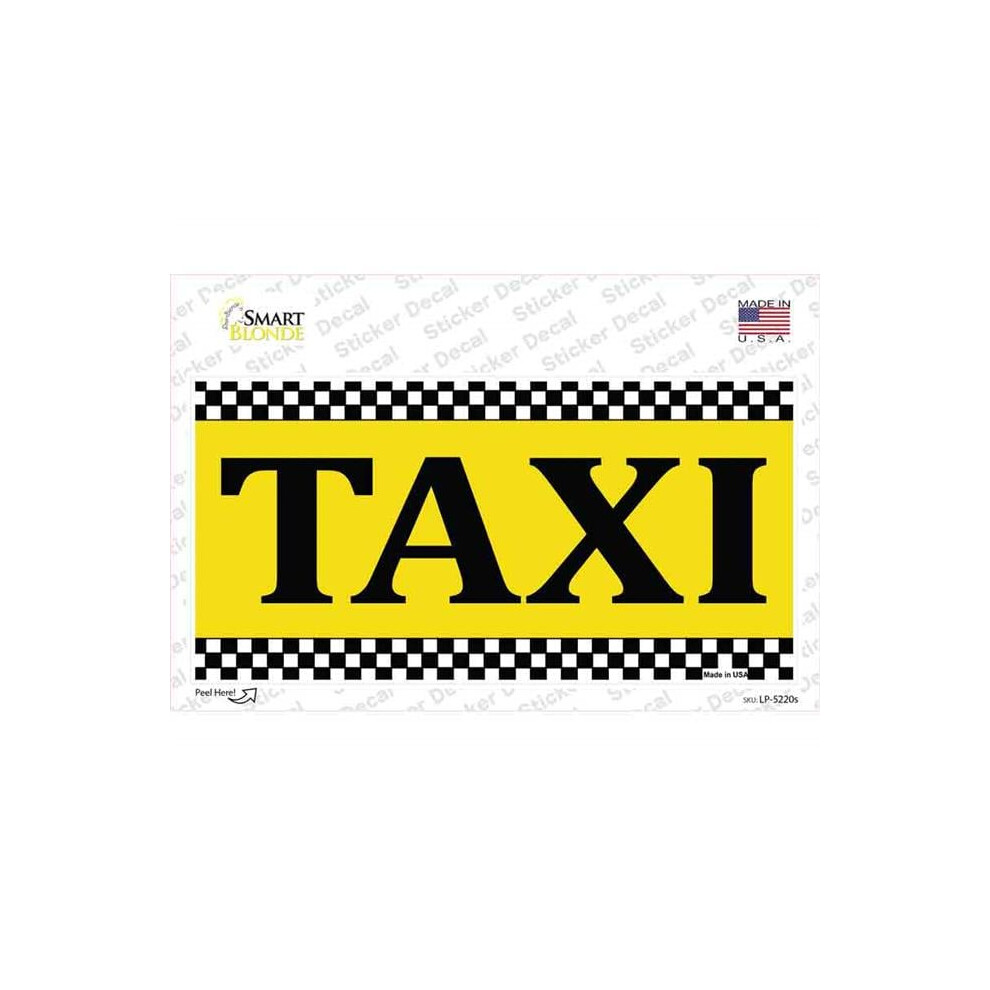 Smart Blonde Lp-5220S-M Taxi Novelty Sticker Decal - Medium 731997904124