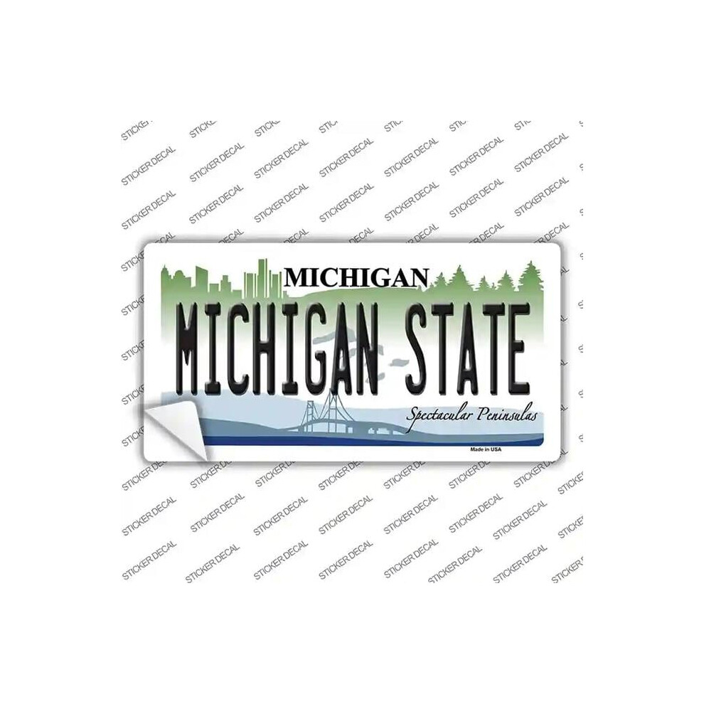 Smart Blonde Lp-6106S-Xl Michigan State Novelty Sticker Decal - Extra Large 731997905619