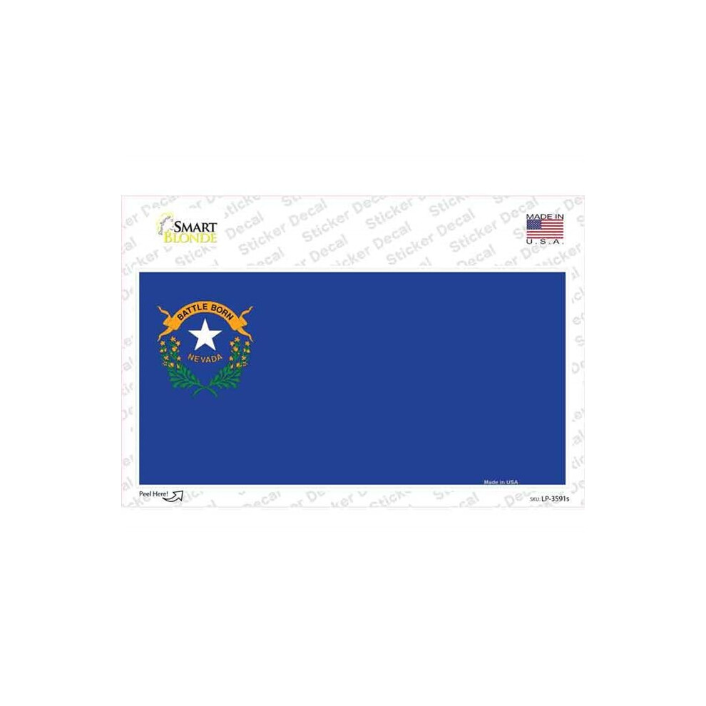 Smart Blonde Lp-3591S-M Nevada State Flag Novelty Sticker Decal - Medium 731997907385