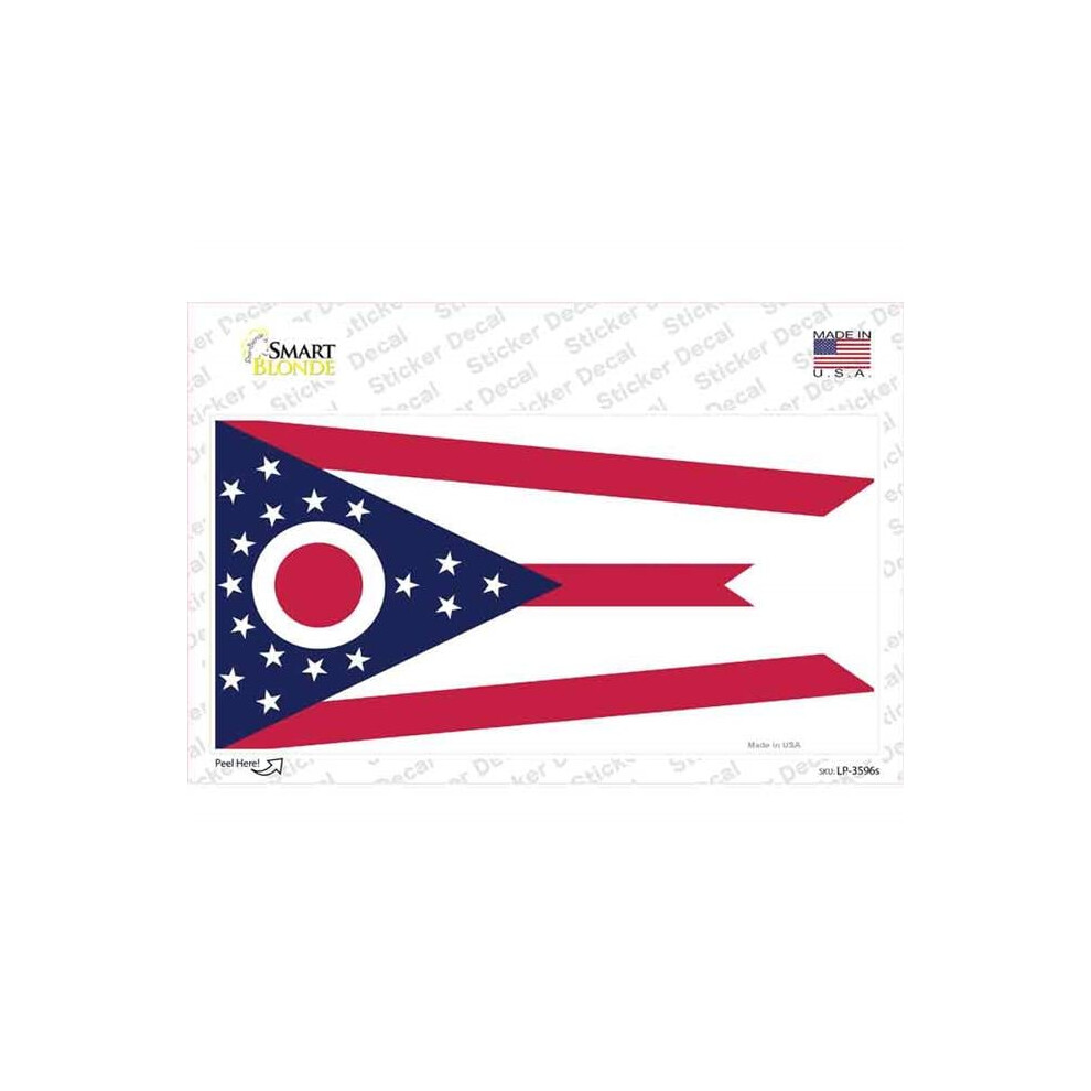 Smart Blonde Lp-3596S-M Ohio State Flag Novelty Sticker Decal - Medium 731997907408