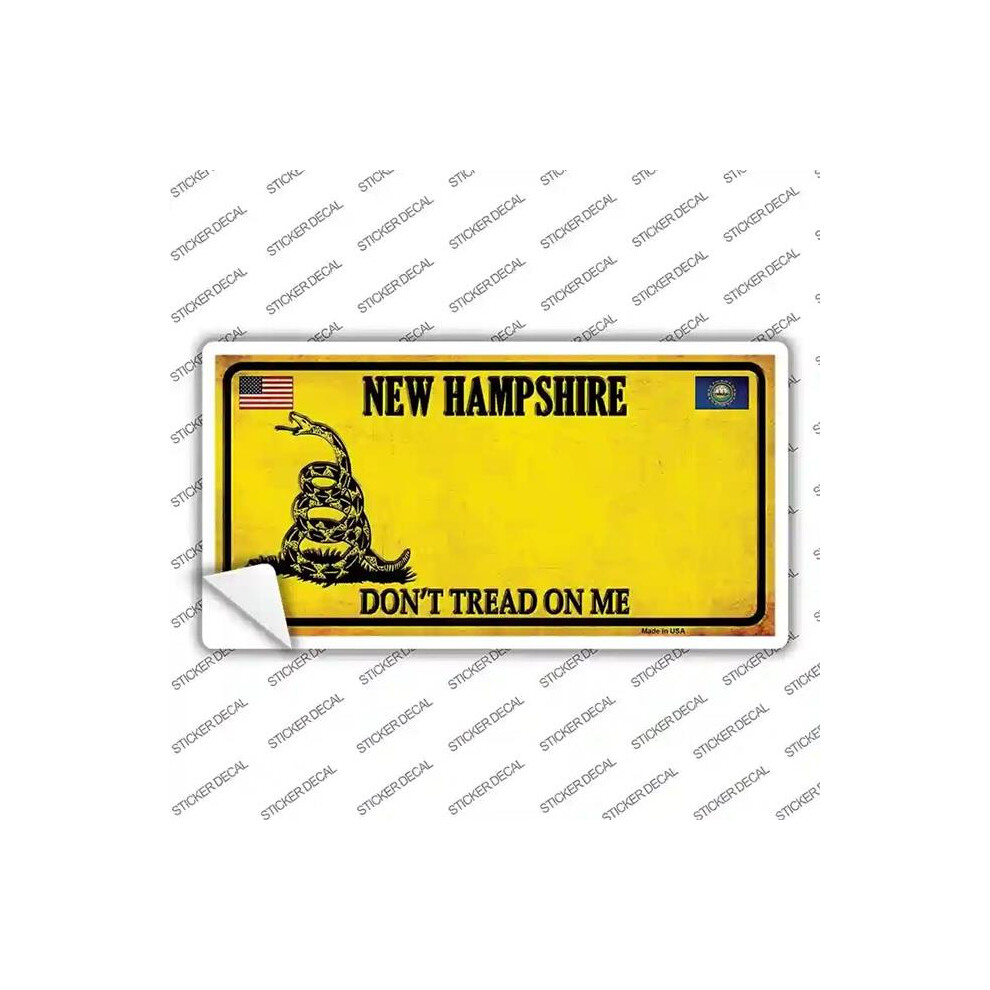 Smart Blonde Lp-8861S-L Hampshire Dont Tread On Me Novelty Sticker Decal - Large 792636001321