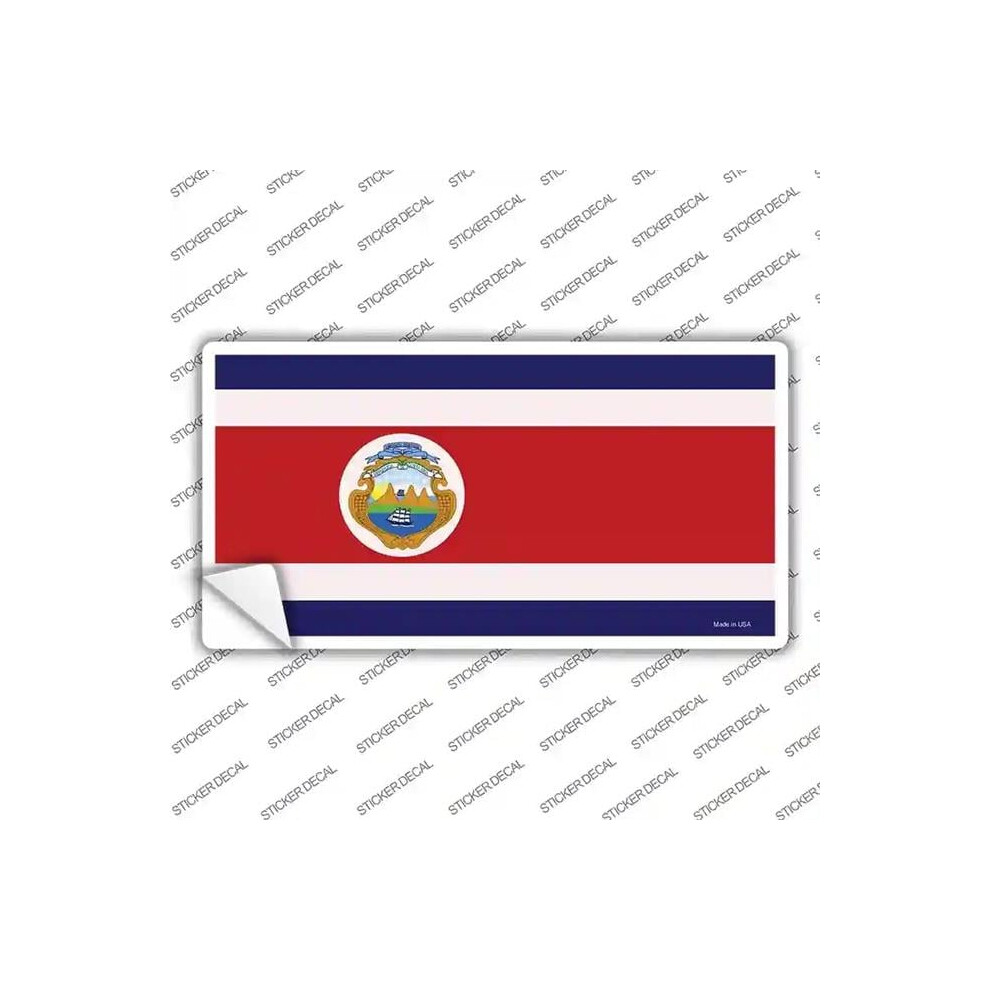 Smart Blonde Lp-2155S-Xl Costa Rica Flag Novelty Sticker Decal - Extra Large 731997908702