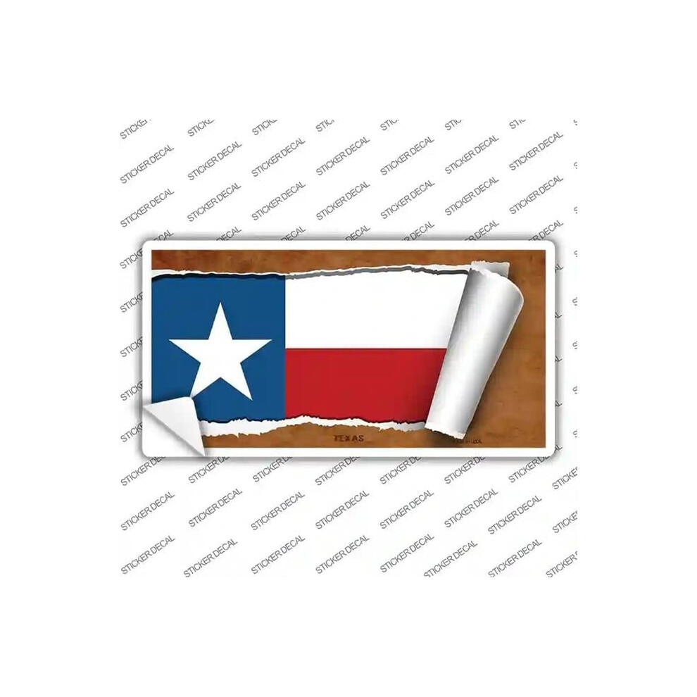 Smart Blonde Lp-9049S-Xl Texas Flag Scroll Novelty Sticker Decal - Extra Large 792636001482