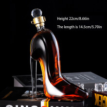 (350ML) 350ml And 700ml High-heeled Shoe Models Red Wine Decanter Empty Bottle, Glass Bottle Thickened Whiskey Decanter