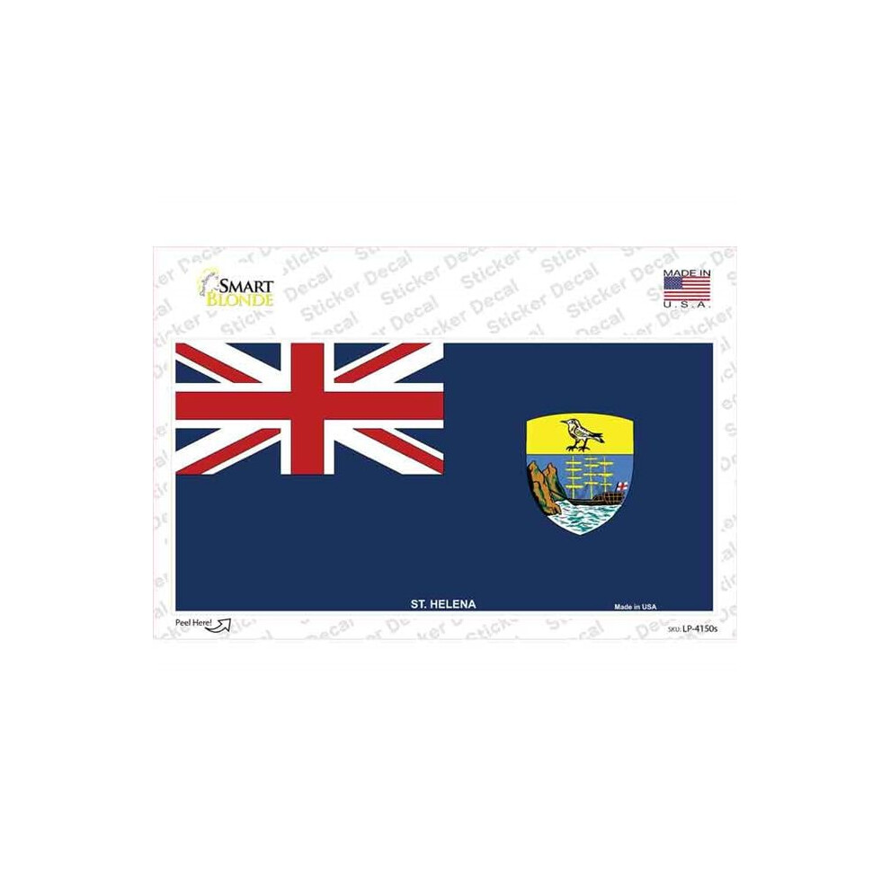 Smart Blonde Lp-4150S-M St Helena Flag Novelty Sticker Decal - Medium 731997912716