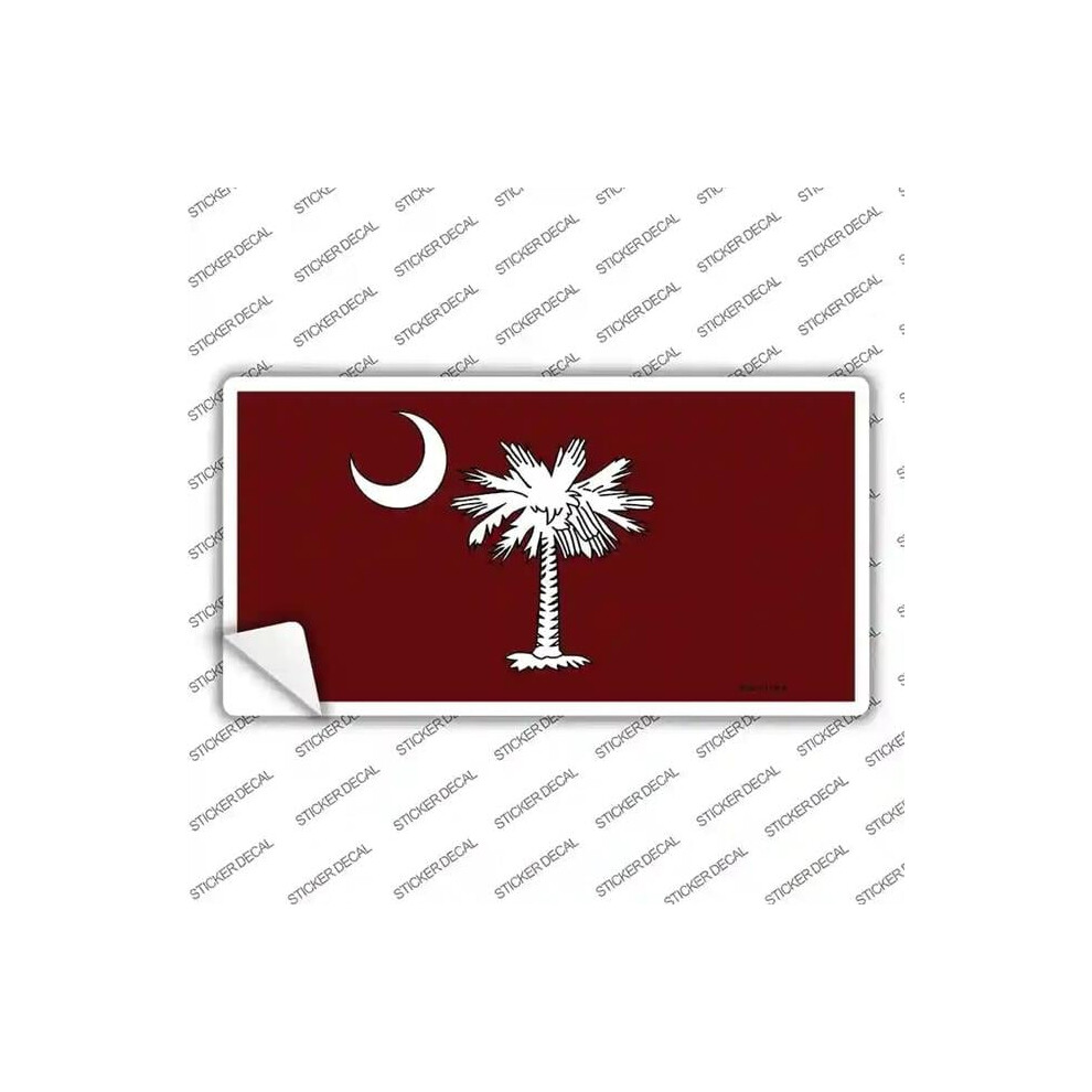 Smart Blonde Lp-7898S-S South Carolina Flag Novelty Sticker Decal - Small Burgundy 792636002373