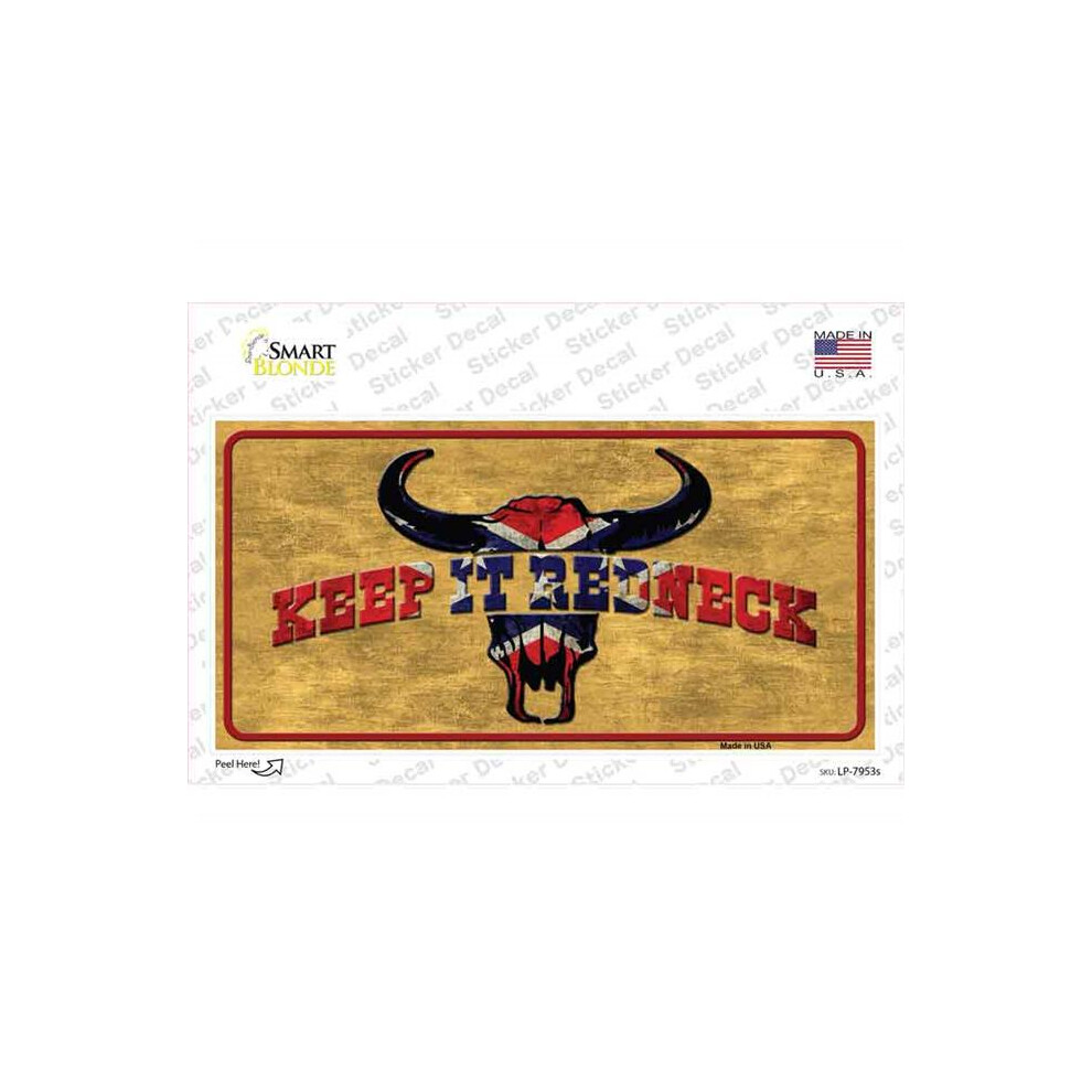 Smart Blonde Lp-7953S-M Keep It Redneck Novelty Sticker Decal - Medium 792636002847
