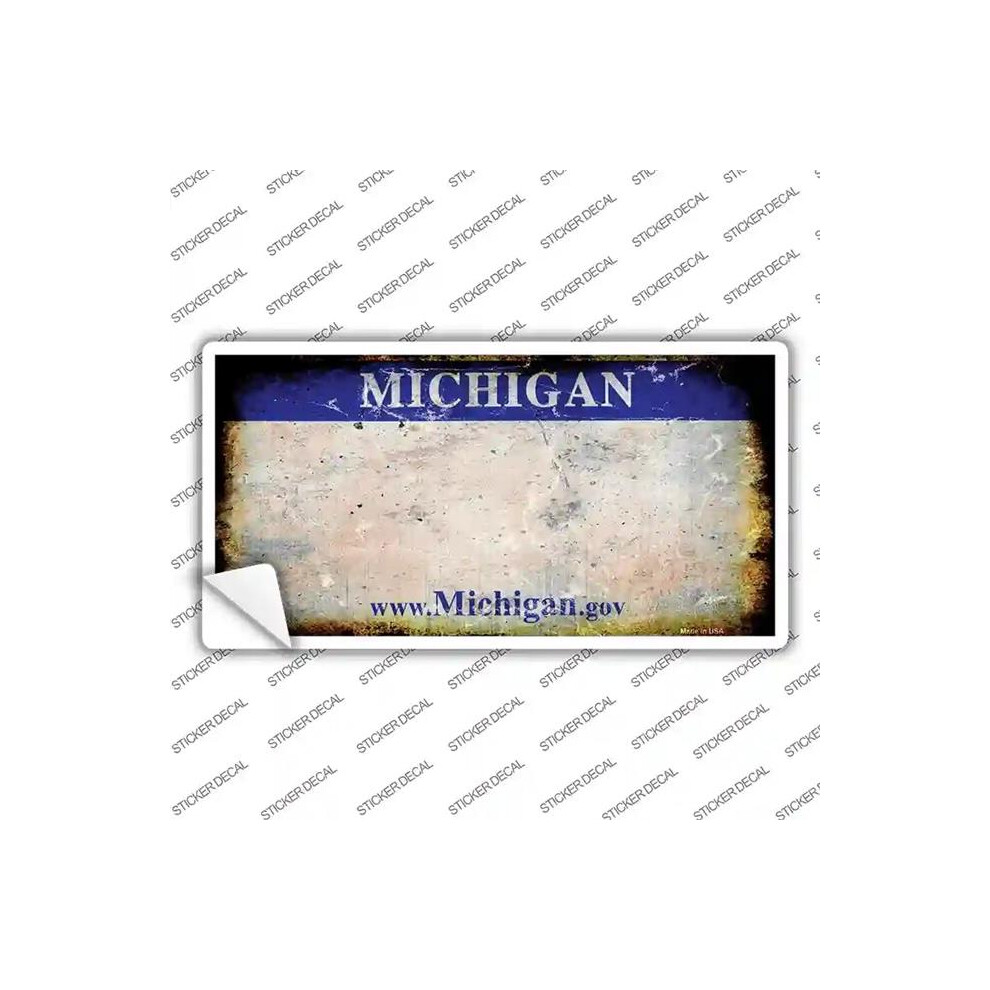 Smart Blonde Lp-8139S-L Michigan State Rusty Novelty Sticker Decal - Large 792636003547